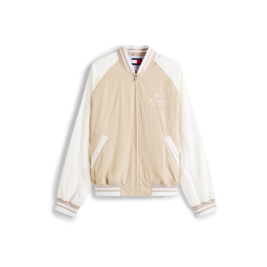 Tommy Jeans Tommy Jeans Tussenjas kaki / zwart / offwhite -