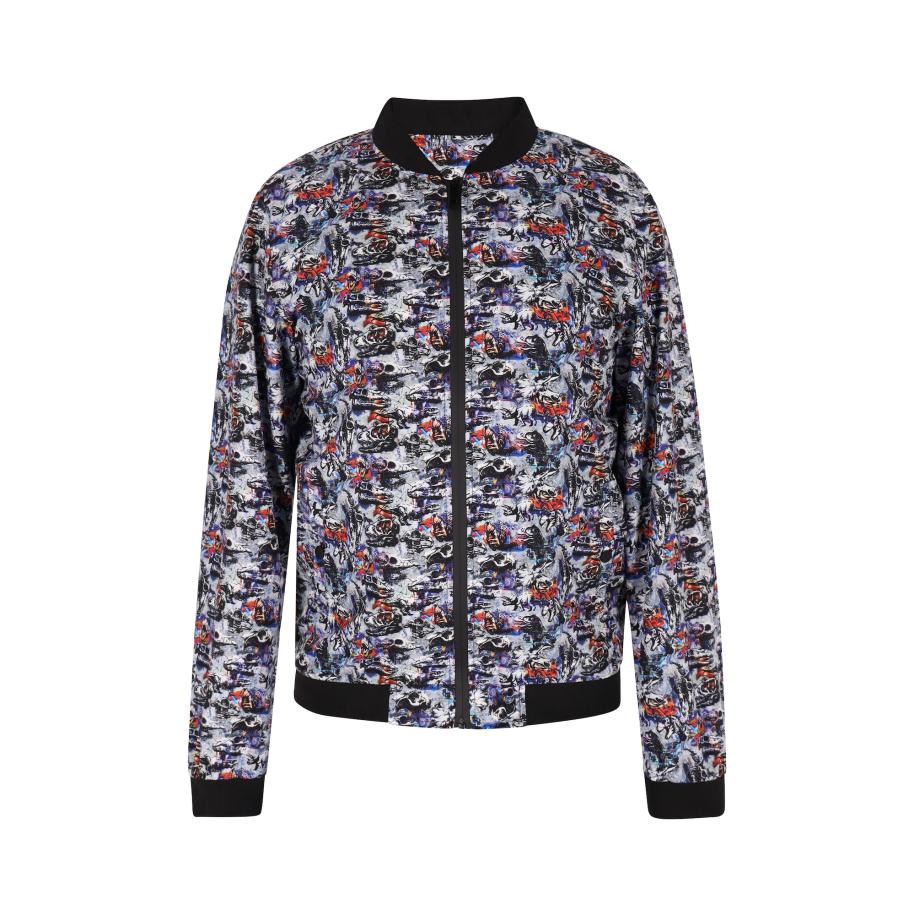 COSIMON COSIMON Tussenjas blauw / azuur / oranje / zwart -