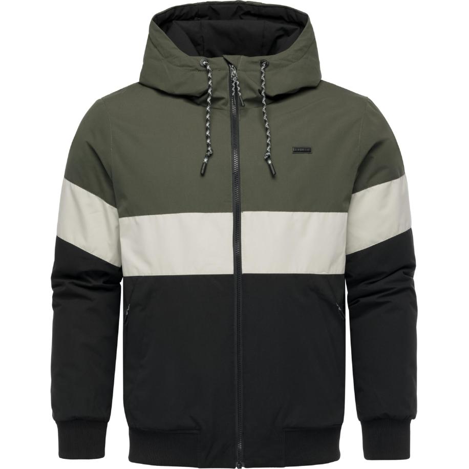 Ragwear Ragwear Winterjas Jinig olijfgroen / zwart / wit -