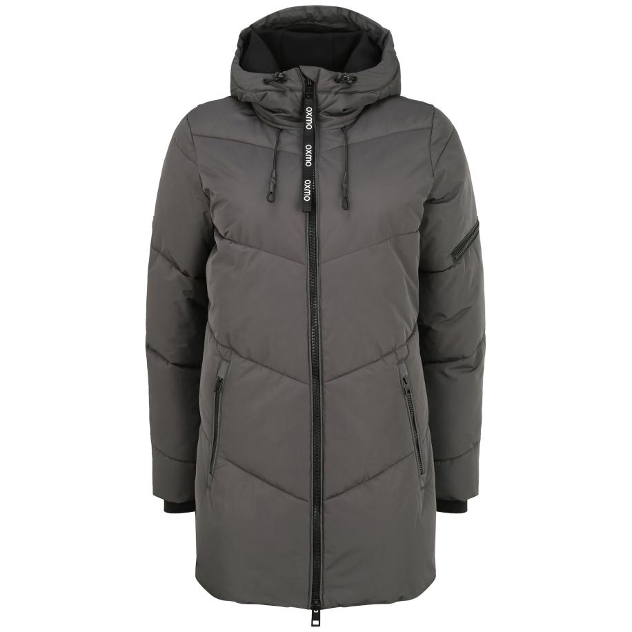 Oxmo Oxmo Winterjas Junchen grijs -