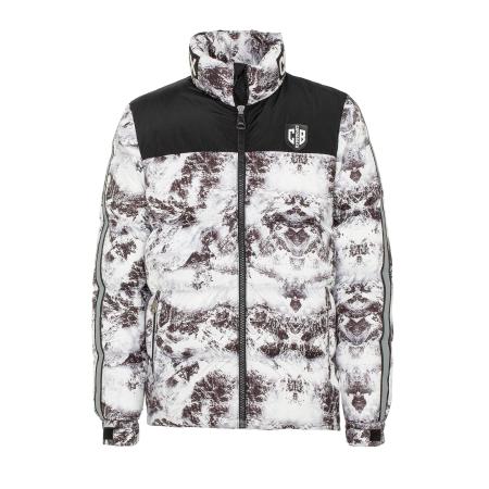 Cipo & Baxx CIPO & BAXX Winterjas lichtbruin / zwart / wit