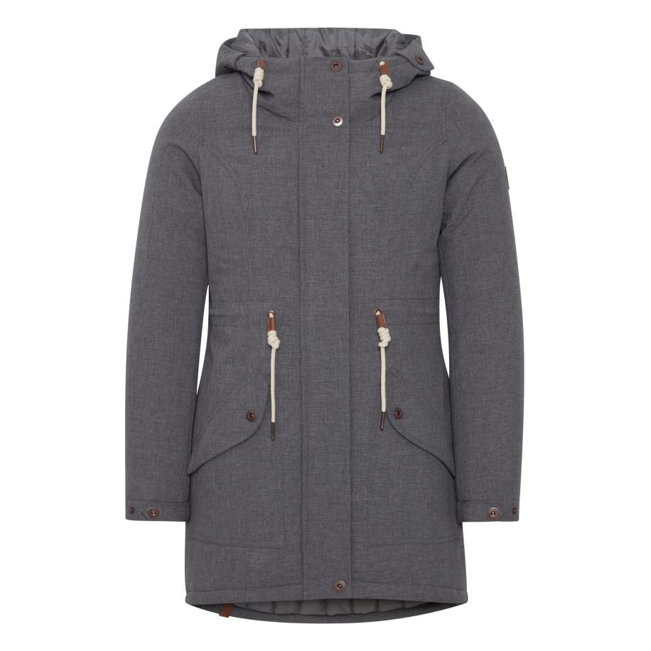 Oxmo Oxmo Tussenparka Melly bruin / donkergrijs -