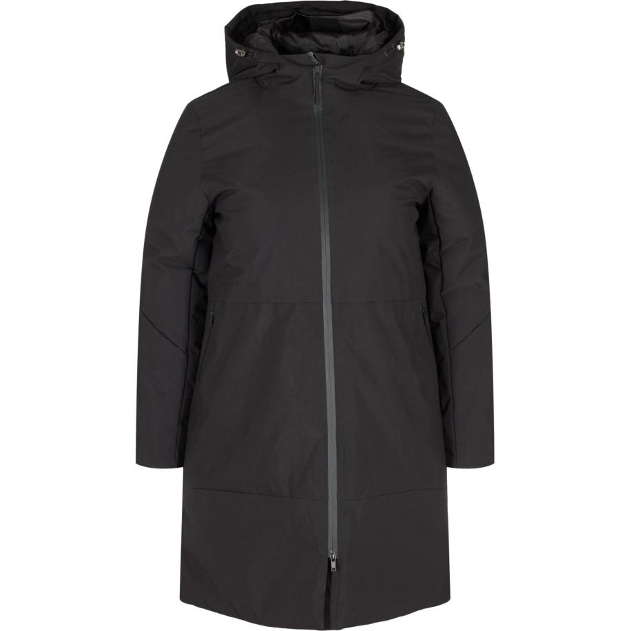 Zizzi Zizzi Winterjas zwart -