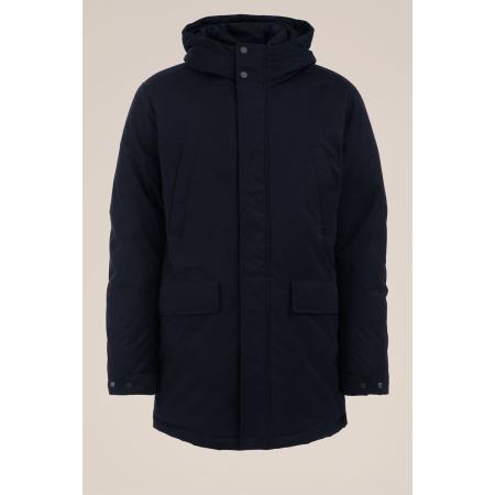 WE Fashion Heren parka jas - Regular fit - Donkerblauw - Maat: S