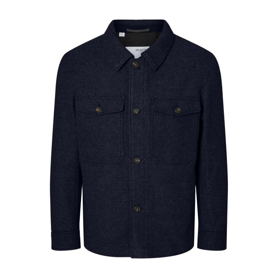 Selected SELECTED Tussenjas SLHMitch marine -