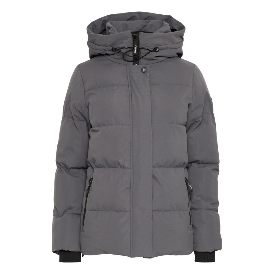 Oxmo Oxmo Winterjas donkergrijs -