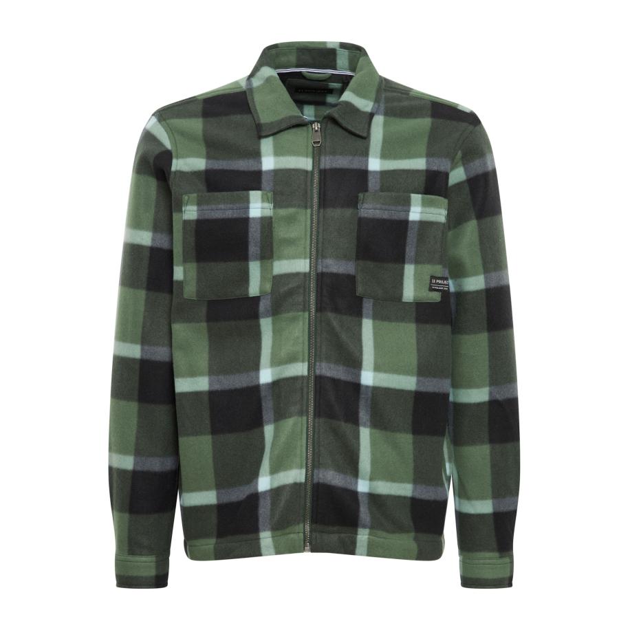 11 Project 11 Project Tussenjas Charlie groen gemêleerd / wit -