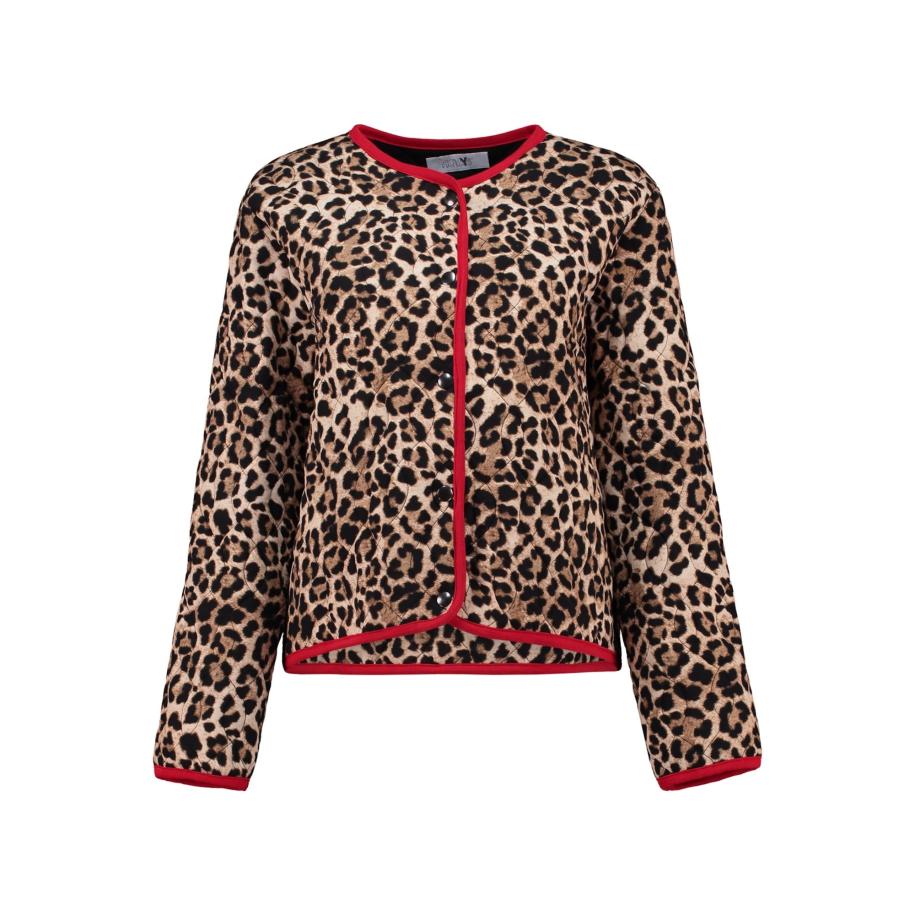 Hailys Hailys Tussenjas Ja44ckie bruin / mokka / rood / zwart -