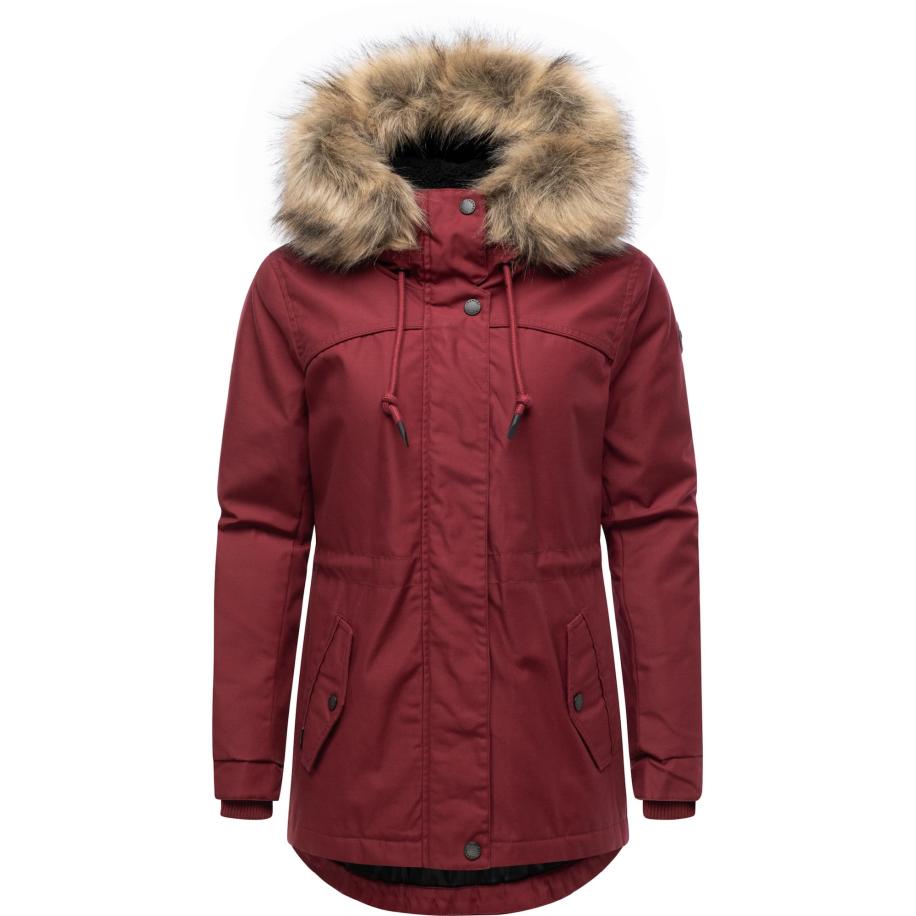 Ragwear Ragwear Winterparka Tawny Short wijnrood -