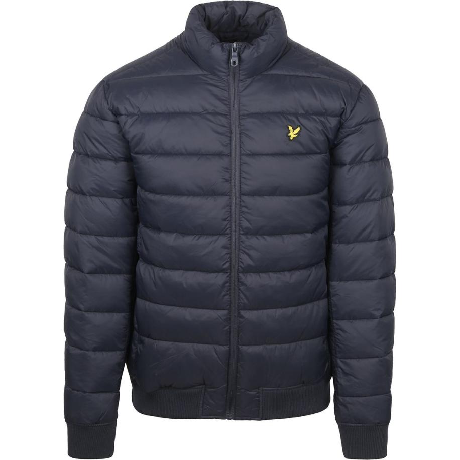 Lyle & Scott Jacket Wadded Navy Blauw