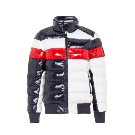 Cipo & Baxx CIPO & BAXX Winterjas donkerblauw / rood / wit