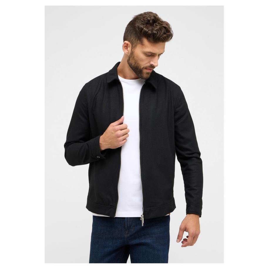 ETERNA 1863 Jas zwart, Effen Zwart