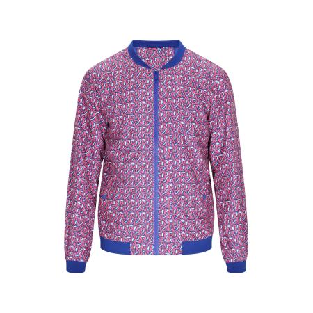 ALEKO Tussenjas violetblauw / pink / wit