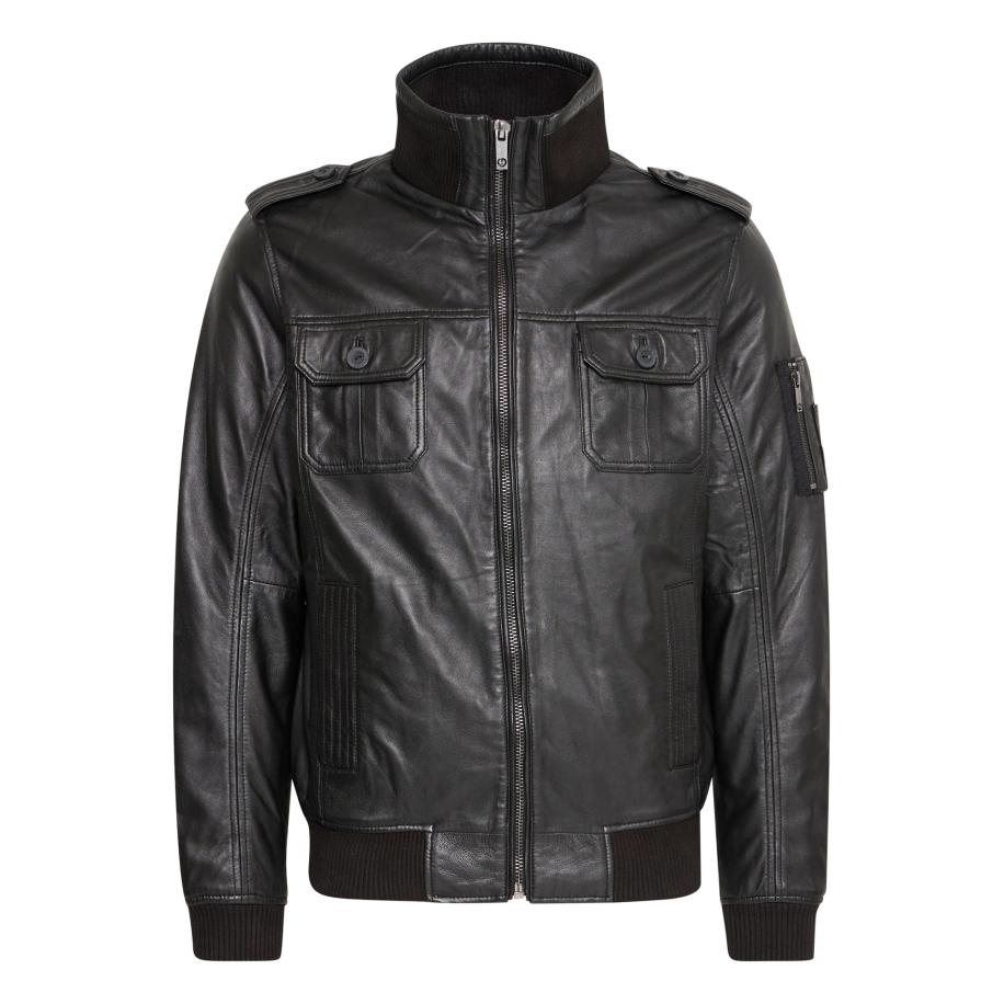 Solid !Solid Tussenjas Famash zwart -