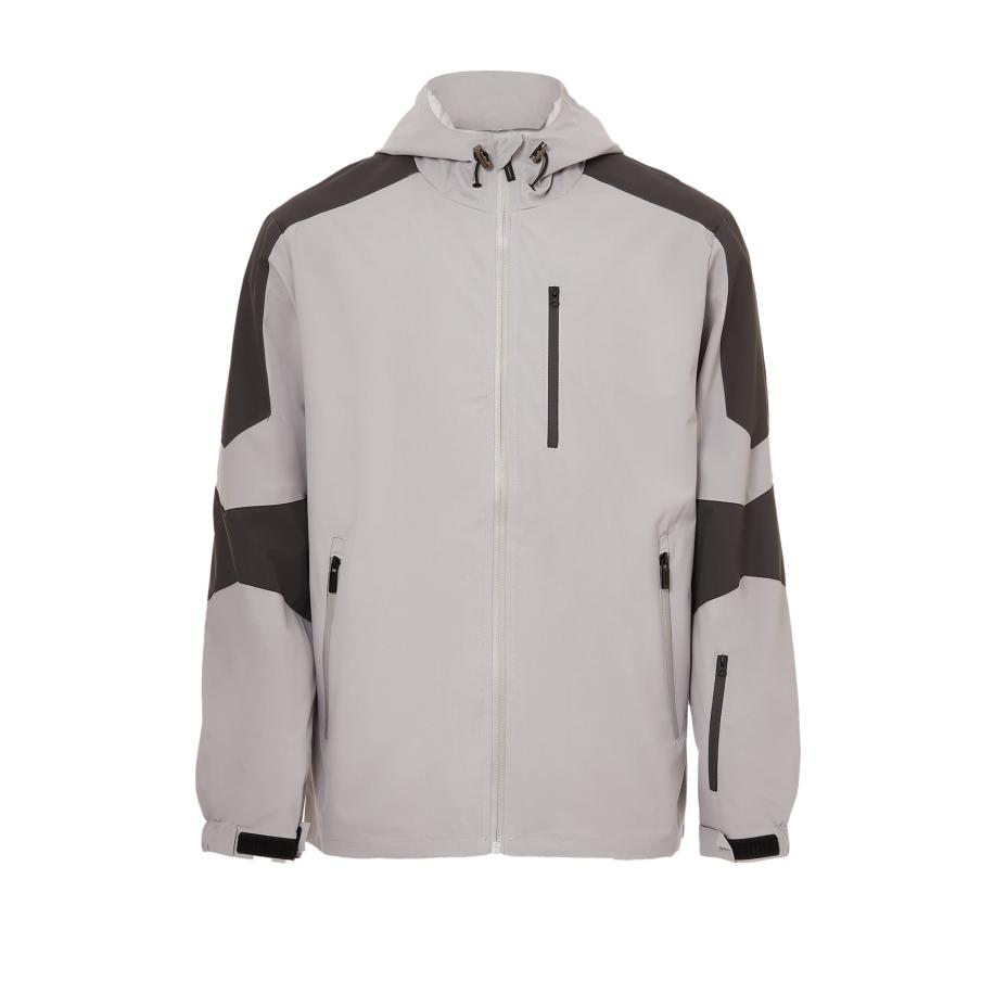 Festland Festland Tussenjas lichtgrijs / zwart -