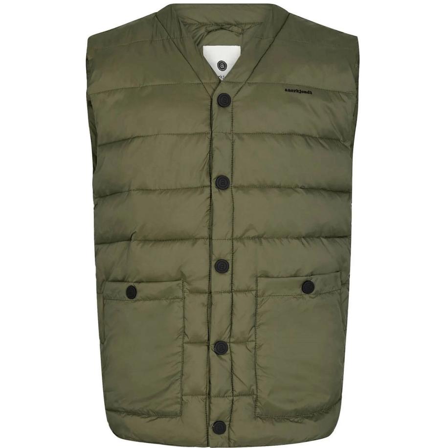 Anerkjendt Rasmus Bodywarmer Donkergroen Groen