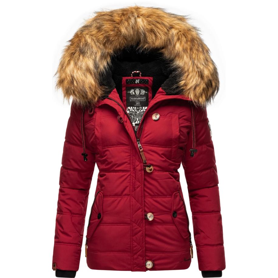 NAVAHOO NAVAHOO Winterjas Zoja lichtbruin / rood -