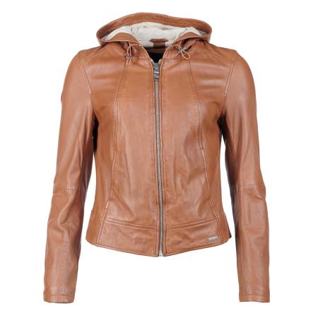 Maze Maze Tussenjas donkerbeige / cognac / lichtbruin