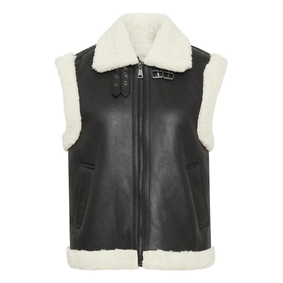 b.young b.young Bodywarmer Asanne zwart / wit -