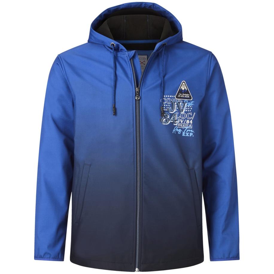 Jan Vanderstorm Softshell jas blauw, Veelkleurig -