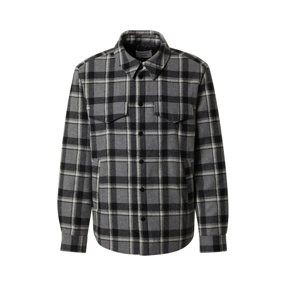 DAN FOX APPAREL DAN FOX APPAREL Tussenjas Carlos grijs / zwart / wit -