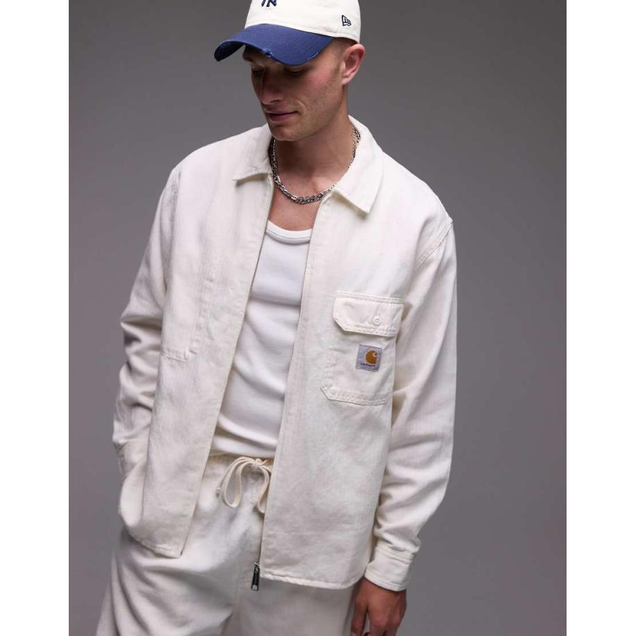 Carhartt WIP - Rainer - Overhemd-jack in gebroken wit Wit