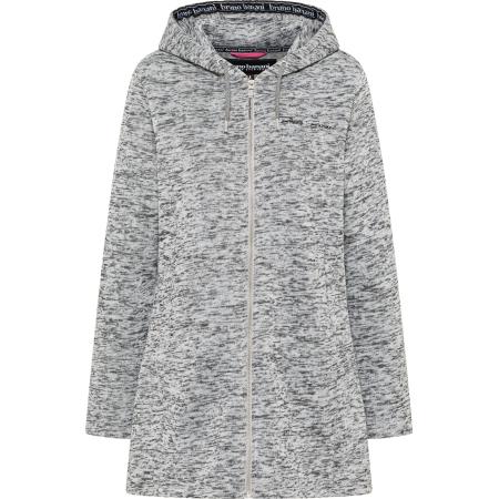 Bruno Banani Bruno Banani Fleece jas grijs gemêleerd / zwart