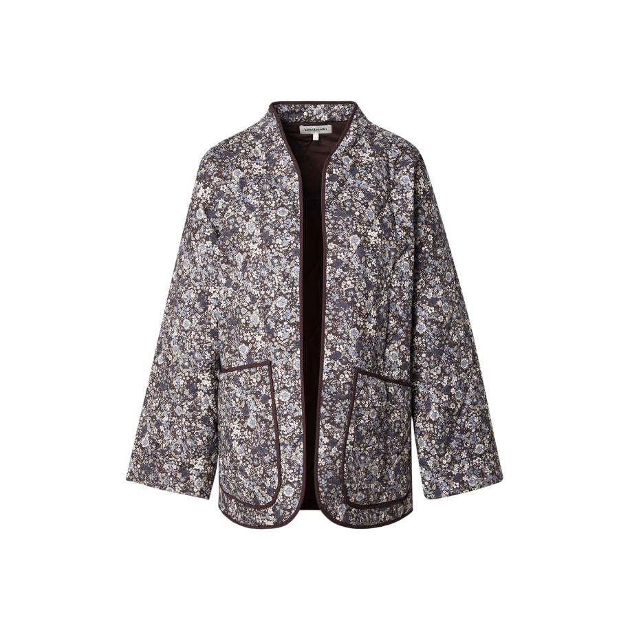 Lollys Laundry Lollys Laundry Tussenjas Lulu duifblauw / zwart / wit -