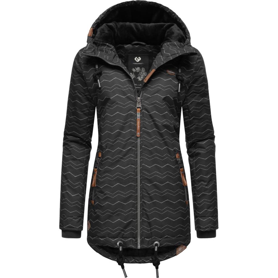 Ragwear Ragwear Winterjas Zuzka brons / zwart -