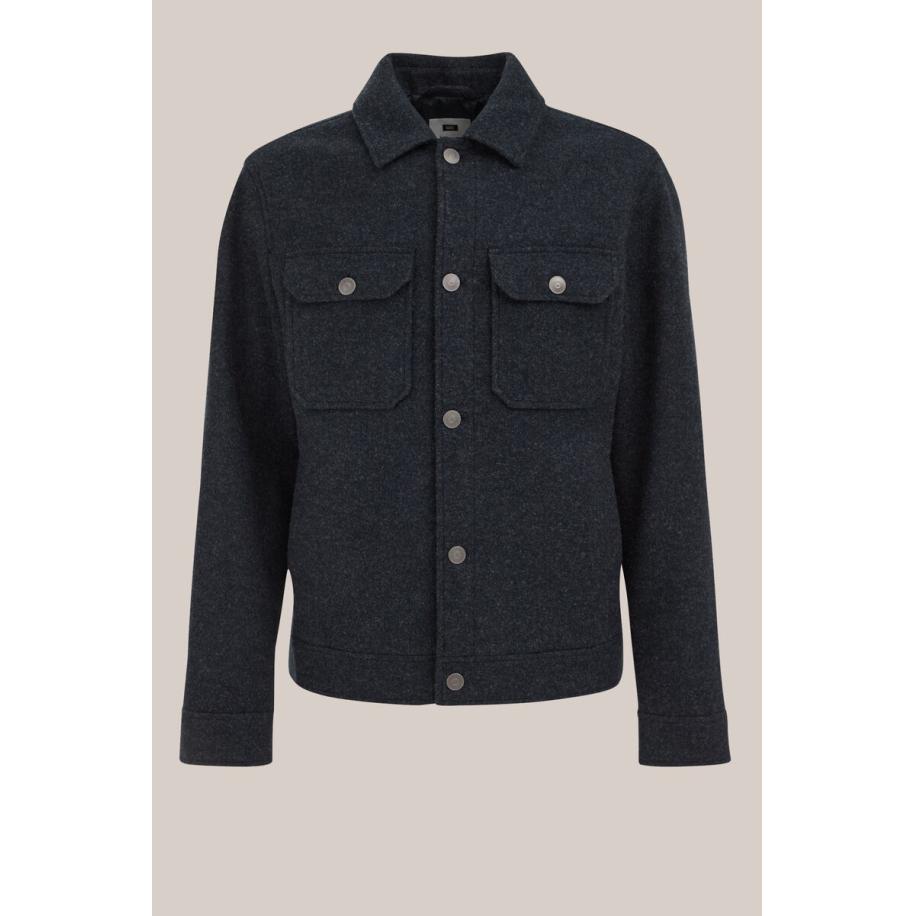 WE Fashion Heren jacket - Regular fit - Marineblauw - Maat: XS Blauw