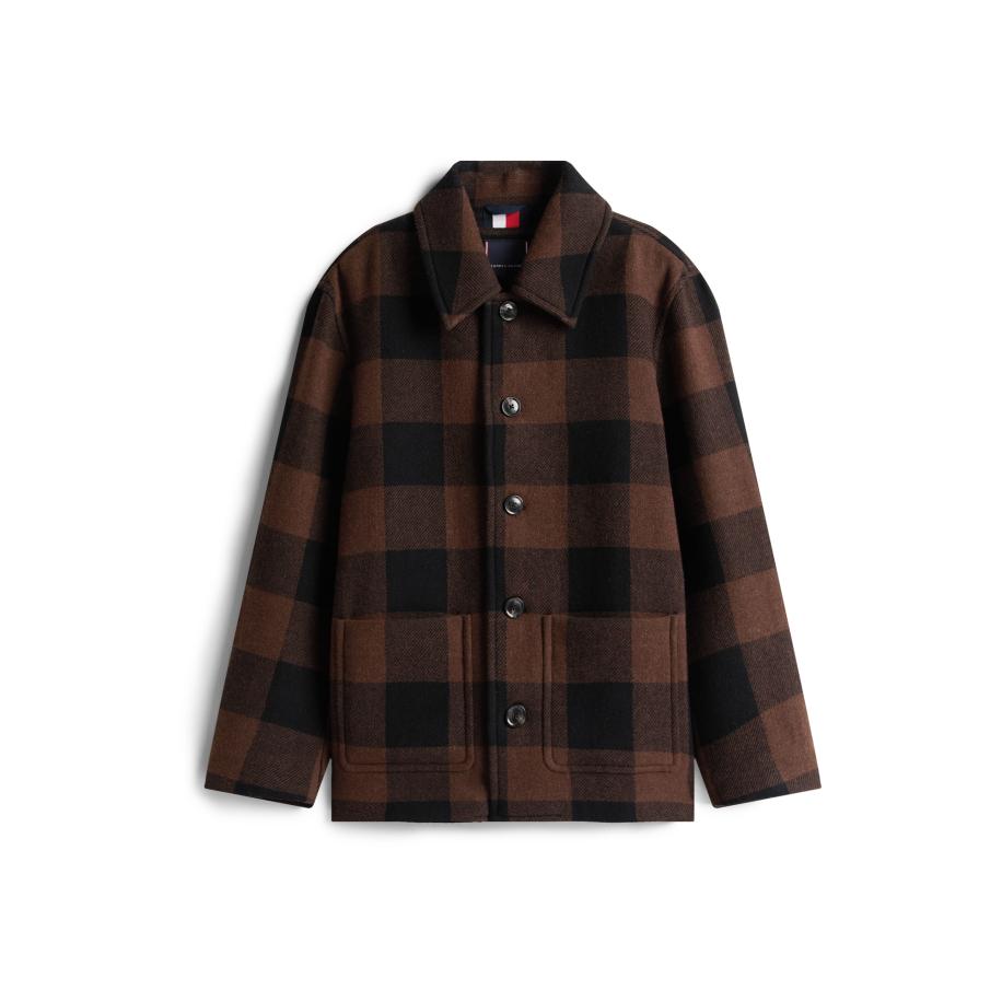 TOMMY HILFIGER Tussenjas bruin / zwart Bruin