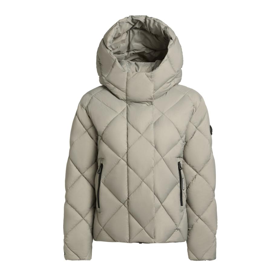 Khujo khujo Winterjas Lilian lichtgrijs -