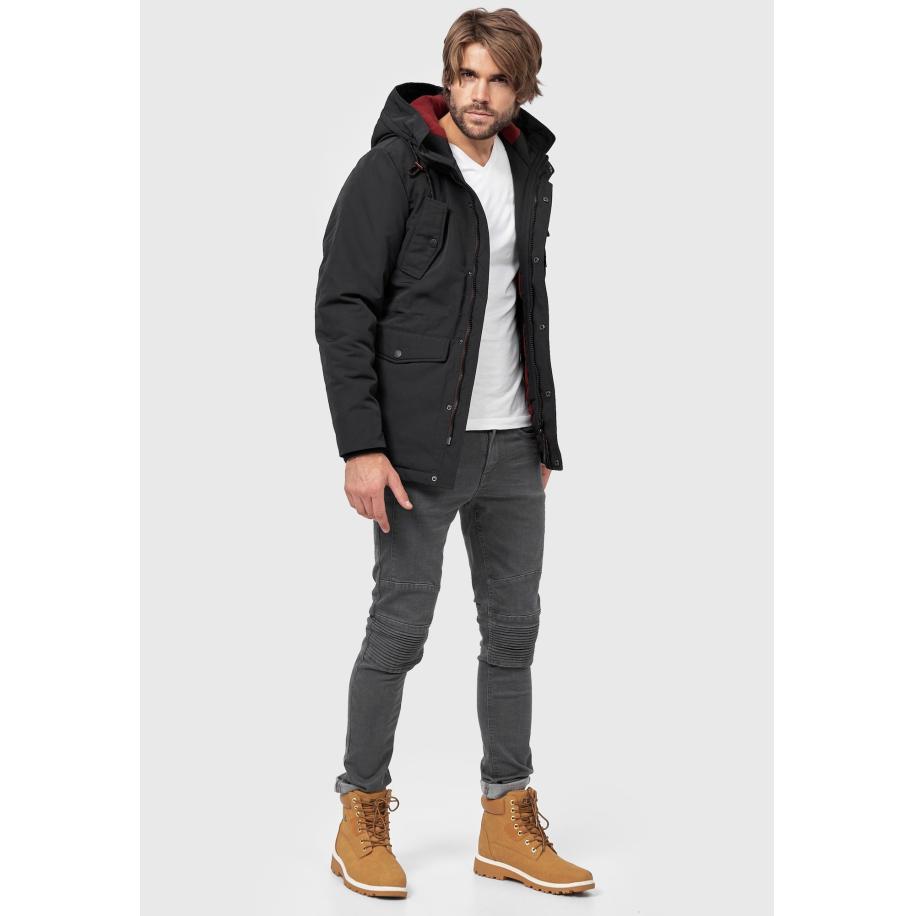 INDICODE JEANS INDICODE JEANS Tussenparka Ocala zwart -