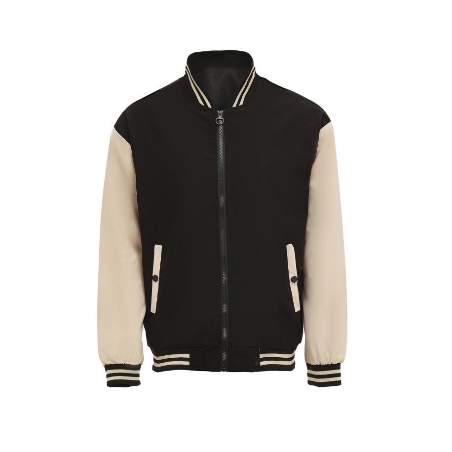Mozzaar Mozzaar Tussenjas beige / zwart -
