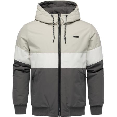 Ragwear Ragwear Winterjas Jinig beige / donkergrijs / wit gemêleerd