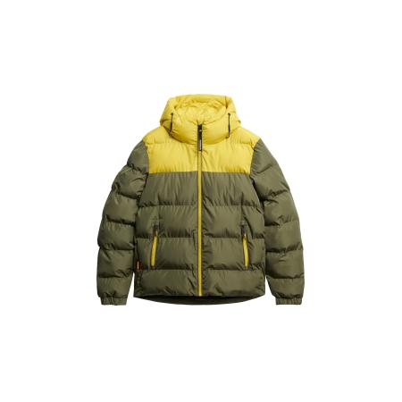 Superdry Tussenjas geel / olijfgroen