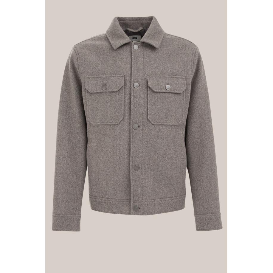 WE Fashion Heren jack - Regular fit - Grijs - Maat: L Grijs