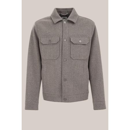 WE Fashion Heren jack - Regular fit - Grijs - Maat: L