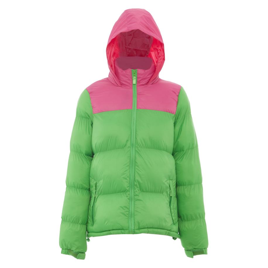 Libbi Libbi Winterjas limoen / pink -