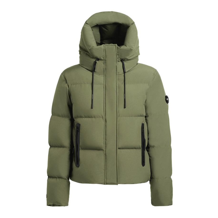 Khujo khujo Winterjas Enits Matt olijfgroen -