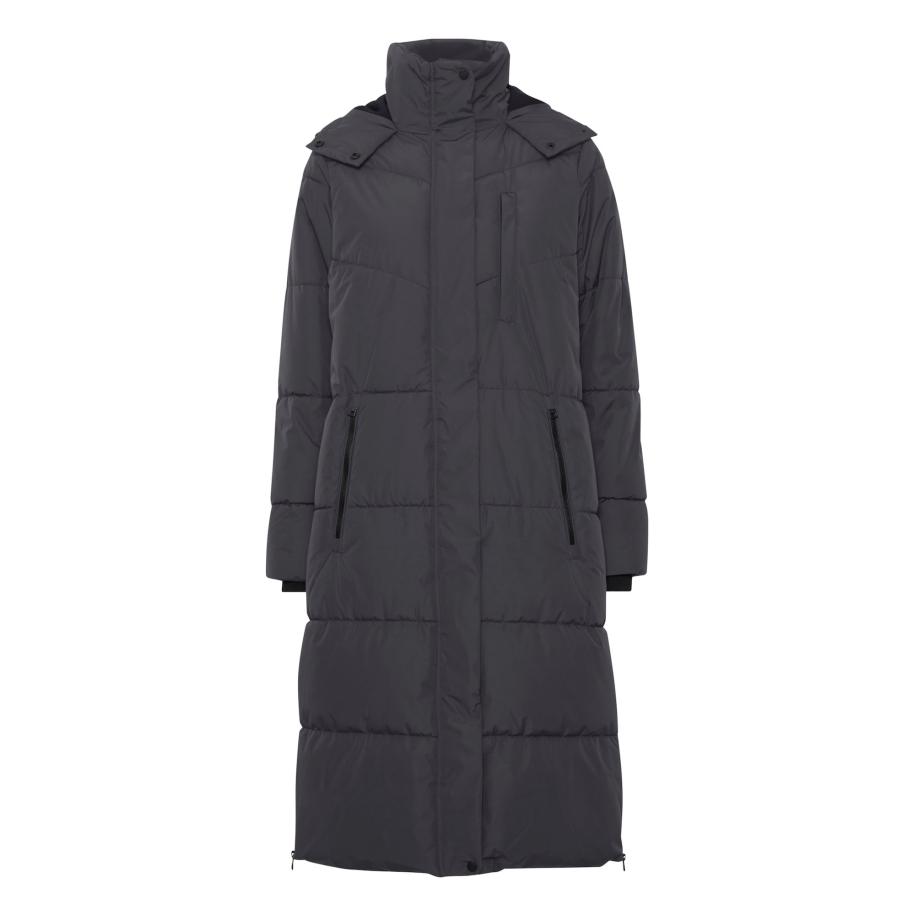 Oxmo Oxmo Winterjas Julie donkergrijs -