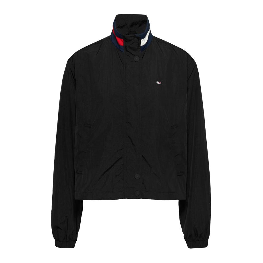 Tommy Jeans Tommy Jeans Tussenjas Essential cranberry / zwart / wit -