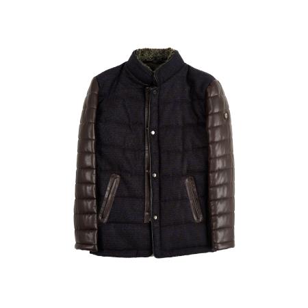 Pierre Cardin PIERRE CARDIN Winterjas ultramarine blauw / bruin