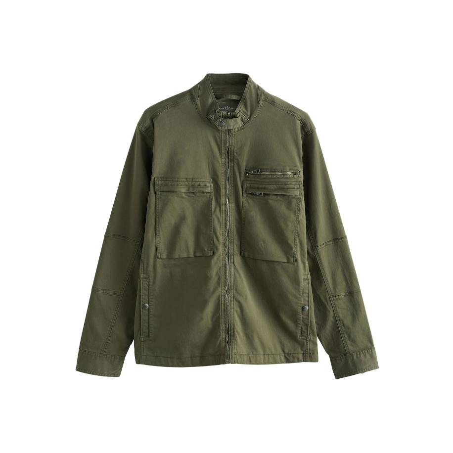 Next Next Tussenjas kaki / donkergroen -