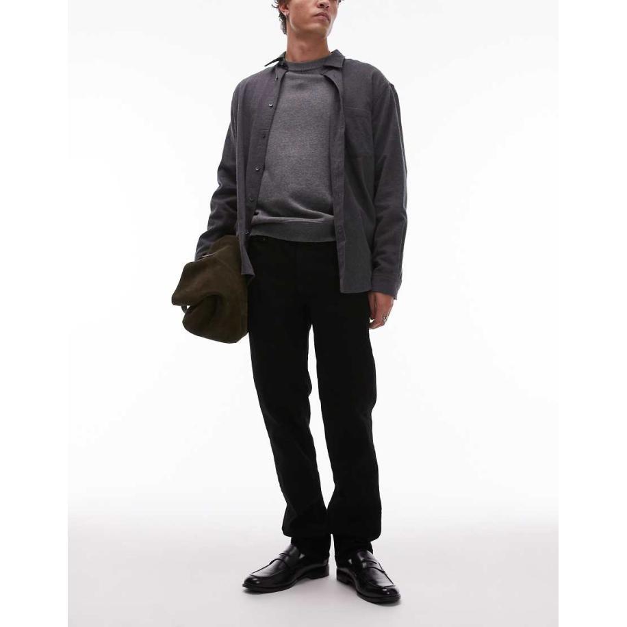Topman - Smalle jeans met stretch in zwart Zwart