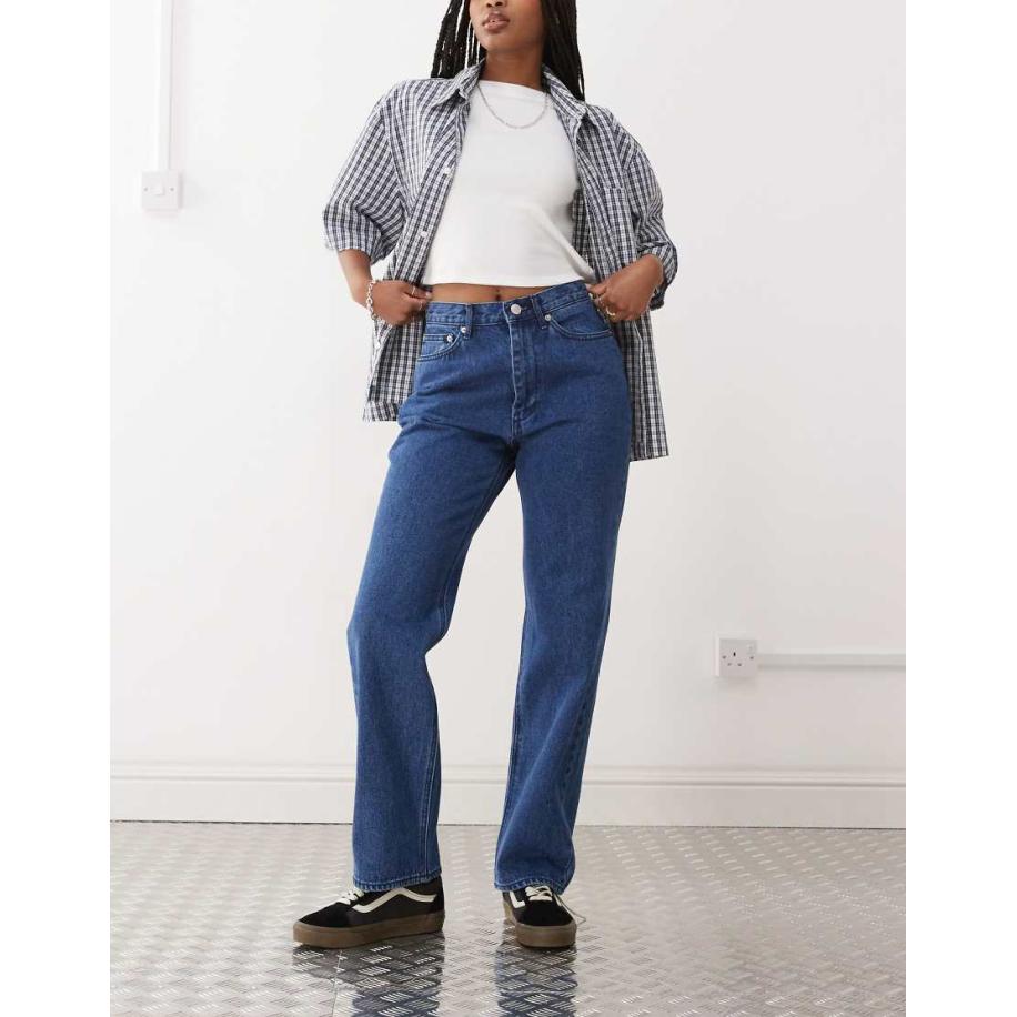 Obey Everyday Slim-fit denim jeans in donkere wassing blauw Blauw