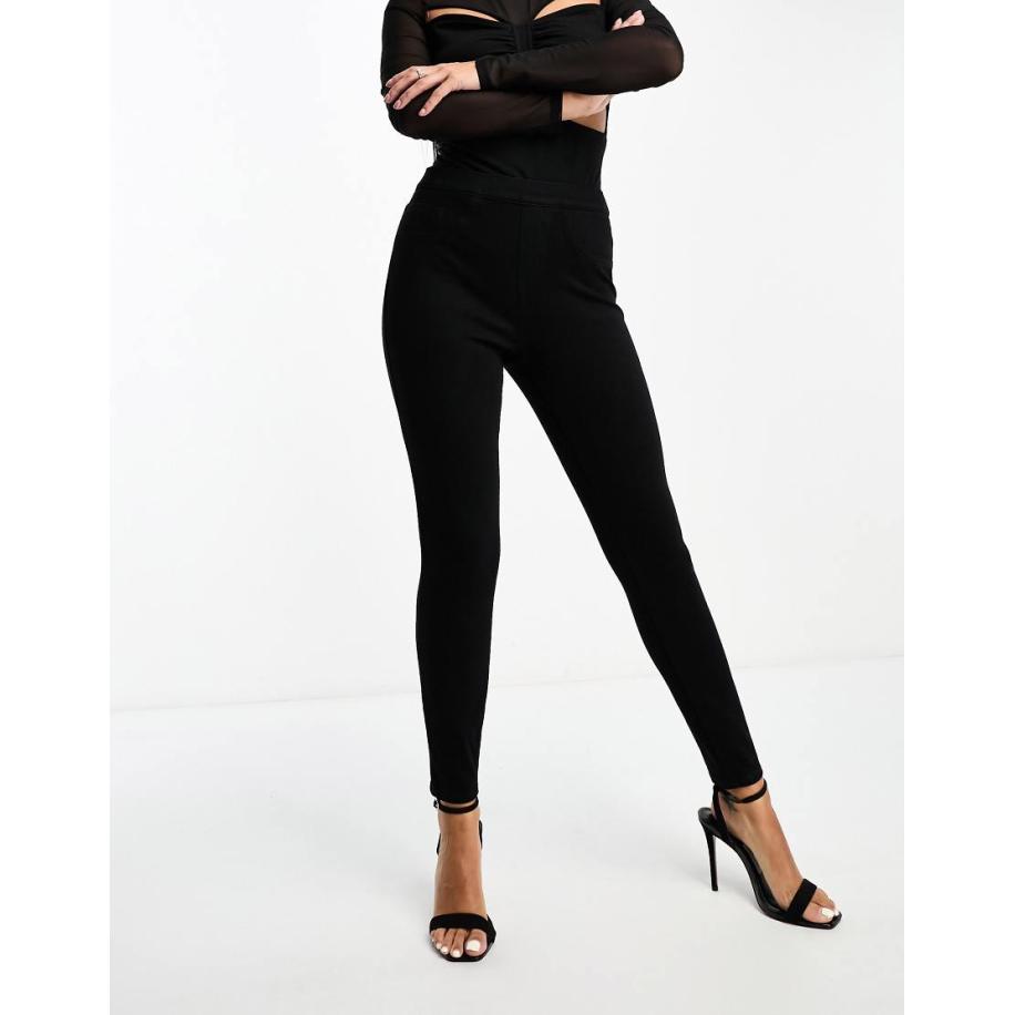 Spanx Enkellange jeans-achtige leggings in zwart Zwart