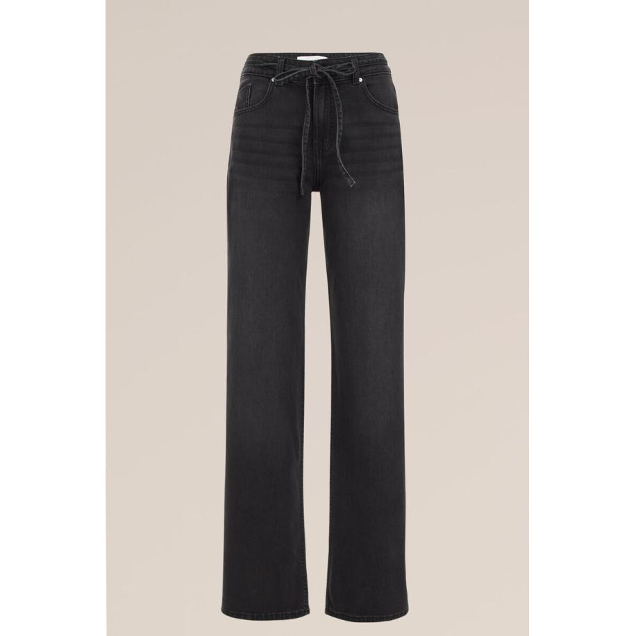 Blue Ridge dames High rise wide leg jeans high waist - Donkergrijs - Katoen - Maat: 29 Grijs