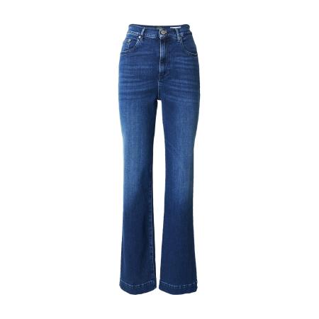 Replay REPLAY Bandplooi jeans Melja blauw denim