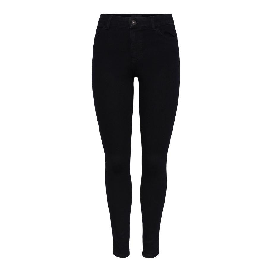 PIECES Jeans PCDana black denim Zwart